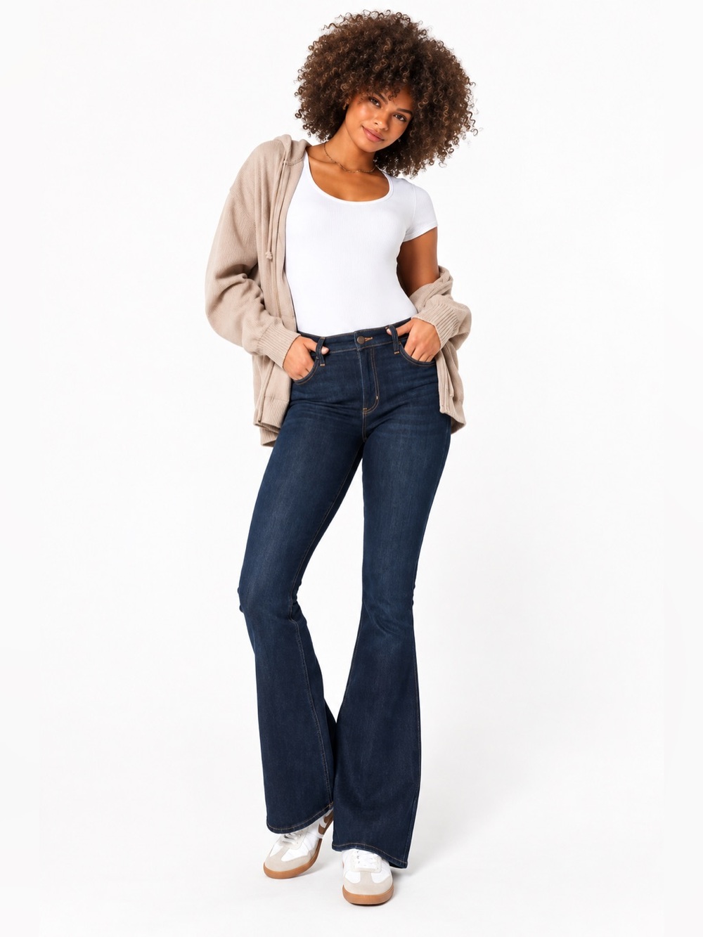HOLLISTER So-Cal Stretch Venice Bootcut Jean Dark Denim Wash Casual Low-Rise